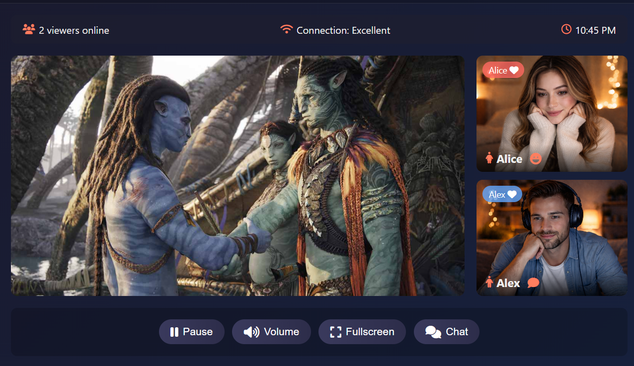 Cinemate App Interface